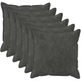  Presvlaka za jastuk 6 kom. HOUTEN Antracit 70 x 70 cm - Dizajn s paspulom 70 x 70 cm 6 | shoptok.hr
