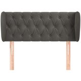  Vzglavje z ušesi temno sivo 93x23x78/88 cm žamet, (20738298) | Shoptok.si