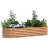  Povišena gredica Smeđa 240 x 80 x 44 cm Čelik | Eponuda.com