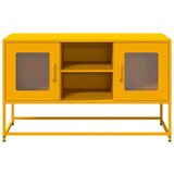 vidaXL TV omarica gorčično rumena 100,5x39x60,5cm jeklo | Shoptok.si
