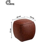 Atelier Del Sofa Tabure Bragi, 40 x 44 x 40 cm, Smeđa | Eponuda.ba