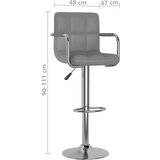 Barski stolčki 2 kosa sivo umetno usnje, (20624701) | Shoptok.si