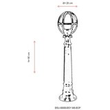 Opviq Vanjska lampa BSU-68080-BSY-M8-BOP, 90 cm, Podna, IP65, E27, 60W, Crna | Eponuda.ba