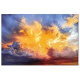  Slika - Beautiful Sunset - Clouds in Warm Shades 120x80 | shoptok.hr