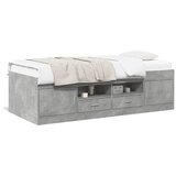  Dnevni krevet s ladicama bez madraca siva boja betona 90x200 cm | Eponuda.com