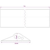  Brtva za garažni pod Crna 75 x 12 mm 1 m EPDM guma | shoptok.hr