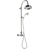 Sapho Mjedeni set za tuš kabinu u sjajno srebrnoj boji s termostatskim ventilom s glavom za tuš/sa ručnim tušem 142 cm Antea – | shoptok.hr