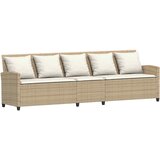  4-dijelni set vrtnih sofa od poliratana s jastucima bež L | shoptok.hr