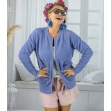 Pri Short cardigan unbuttoned sweater in fluffy knit fabric "COCO CHIC" | Shoptok.si