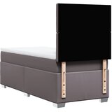 Krevet s oprugama i madracem sivi 90 x 190 cm od umjetne kože | shoptok.hr
