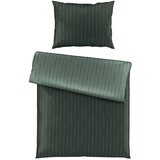 Dieter Knoll OBOJESTRANSKA POSTELJNINA STRIPES DK 140/200 cm saten zelena Cene