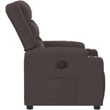 vidaXL Električni naslanjač temno rjavo blago | Shoptok.si