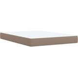 vidaXL Krevet s oprugama i madrac cappuccino 140x190cm od umjetne kože | shoptok.hr