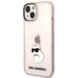 Karl Lagerfeld KLHCP14SHNCHTCP zaščita ovitek za iphone 14 prozorno roza - iml nft choupette logo | Shoptok.si
