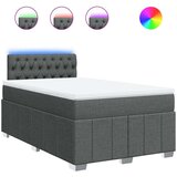 vidaXL Krevet box spring s madracem tamnosivi 120 x 190 cm tkanina | shoptok.hr