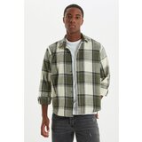 Trendyol khaki men's lumberjack regular shirt Cene