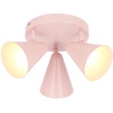 Candellux Lighting Svijetlo ružičasta stropna svjetiljka s metalnim sjenilom 34x34 cm Amor – | shoptok.hr