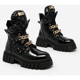 Resti Women's black boots with Ebidef chains | Shoptok.si