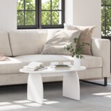 vidaXL Klubska miza Bela 80 x 40 x 35 cm Masivno borovo les | Shoptok.si