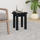  Stolić za kavu crni Ø 35x35 cm od masivne borovine | shoptok.hr