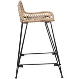 Barska stolica 2 pcs Prirodna 44 x 45 x 76 cm Ratan i Čelik | shoptok.hr