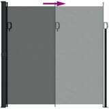 vidaXL Zložljiva stranska tenda antracitna 200x500 cm | Shoptok.si