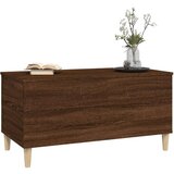  Klubska mizica rjavi hrast 90x44,5x45 cm inženirski les, (20712427) | Shoptok.si