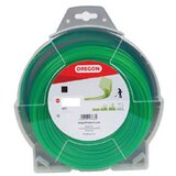 Oregon silk za trimer, kockasti zelen 2.7mm x 59m 064887