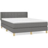  s oprugama i madracem tamnosivi 140x190 cm od tkanine | shoptok.hr