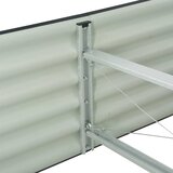  Vrtna sadilica od pocinčanog čelika 240 x 80 x 44 cm siva | Eponuda.ba
