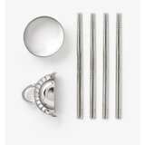 Printworks Bež komplet jedilnih paličic iz nerjavečega jekla za 4 osebe The Essentials - Dumpling Tools – | Shoptok.si