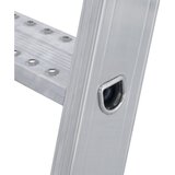 Krause Aluminijasta dvokraka lestev s stopnicami, odpornost proti zdrsu R13, obojestransko vzpenjanje, št. stopnic: 2x8 | Shoptok.si