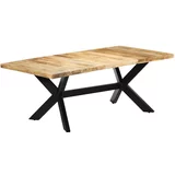  Blagovaonski stol od masivnog drva manga 200 x 100 x 75 cm