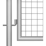  Vrtna vrata od pocinčanog čelika 400 x 75 cm srebrne boje | shoptok.hr