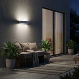 Ideal Lux - Spoljašnje zidno svetlo ANDROMEDA 2xE27/60W/230V IP55 sivo | Eponuda.com
