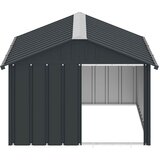  Kućica za pse antracit 116,5 x 153 x 81,5 cm pocinčani čelik | shoptok.hr