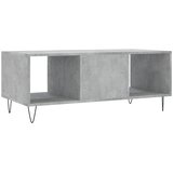  Stolić za kavu boja betona 102 x 50 x 40 cm konstruirano drvo | shoptok.hr
