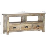 TV ormarić 110 x 30 x 50 cm od masivnog drva manga | shoptok.hr