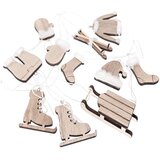  Ukrasni elementi s novogodišnjim motivima 11 kom | prirodni | Eponuda.ba