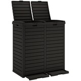  Vanjska kanta za smeće crna 78 x 41 x 86 cm od polipropilena | shoptok.hr