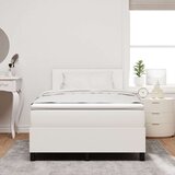  Krevet s box springom s krem madracem 120x200 cm Baršunasta tkanina | shoptok.hr