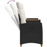  Rekreativna klupa s stolom Crna i krem-bijela 126 x 65 x 112 cm - Crna i krem bijela | shoptok.hr