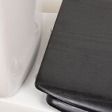 Tendance WC DASKA MDF S INOX OKOVIMA FLAT SHAPE - BLACK | shoptok.hr