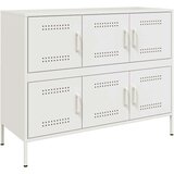  Komoda bijela 100 5 x 39 x 79 cm hladno valjani čelik | shoptok.hr
