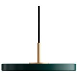 UMAGE Temno zelena LED viseča svetilka s kovinskim senčnikom ø 15 cm Asteria Micro – | Shoptok.si