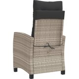  3-dijelni bistro set s jastucima svjetlosivi od poliratana | shoptok.hr