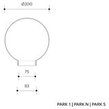  rezervni abažur za zidnu svetiljku park E27, prečnika 20 cm, prizmatičan | Eponuda.com