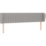 Maison Chic vzglavna omarica - nočna omarica - posteljna omarica z ušesi svetlo sivo 203x23x78/88 cm blago, (21713054) | Shoptok.si
