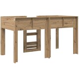  Krevet na kat za djecu s madracem Umjetnički hrast 100 x 200 cm | shoptok.hr