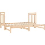  Dnevni ležaj na izvlačenje 2 x (90x190) cm od masivne borovine | shoptok.hr